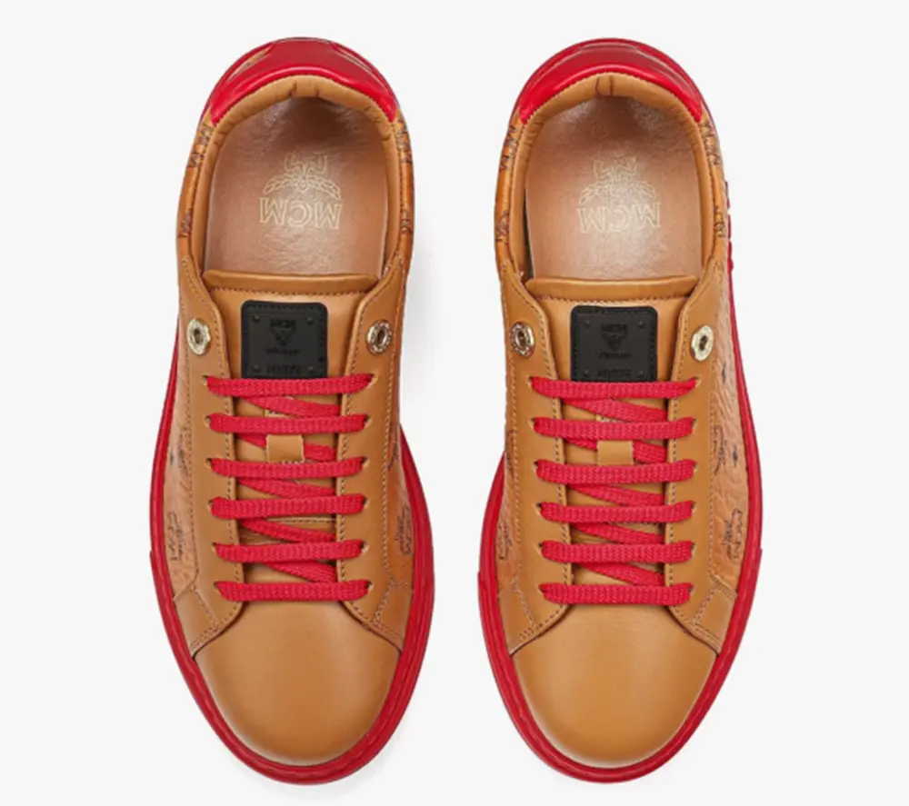 Giày MCM 41 IT Lo Sneakers Red Lychee MEXCSMM02R0041 - Ảnh 4