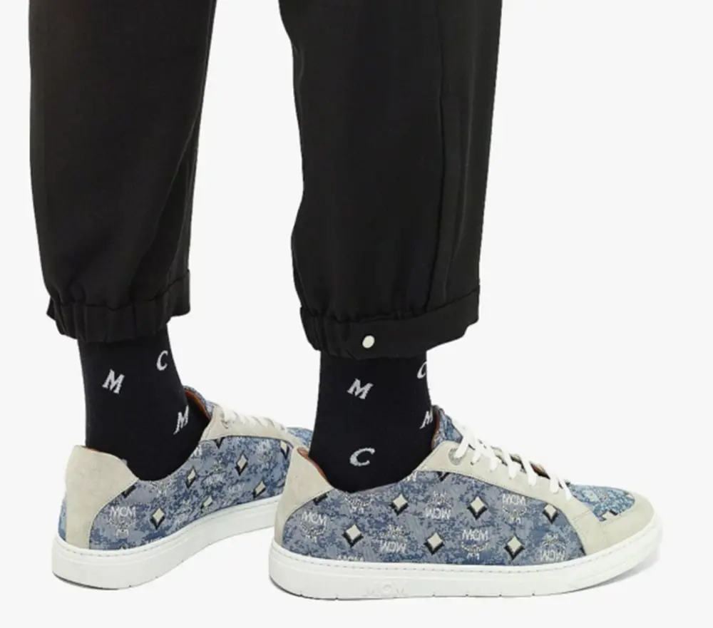 Alternative view of Giày MCM 41 IT Jacquard Monogram Blue MEXBATQ01LU041