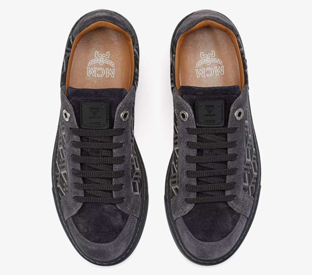 Giày MCM 41 IT Monogram Jacquard Grey MEXCSCK01EG041 - Ảnh 4