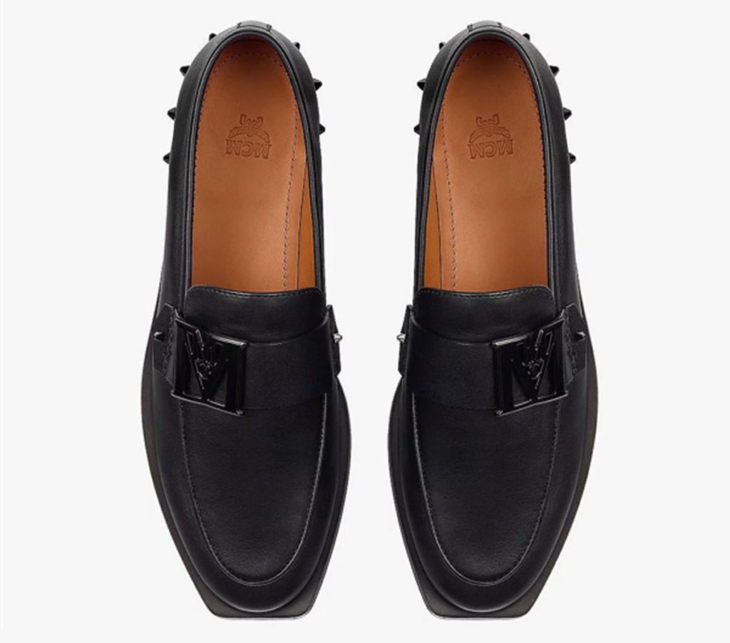 Giày MCM 39 IT Mena Loafer Leather Black MESBALM01BK039 - Ảnh 3