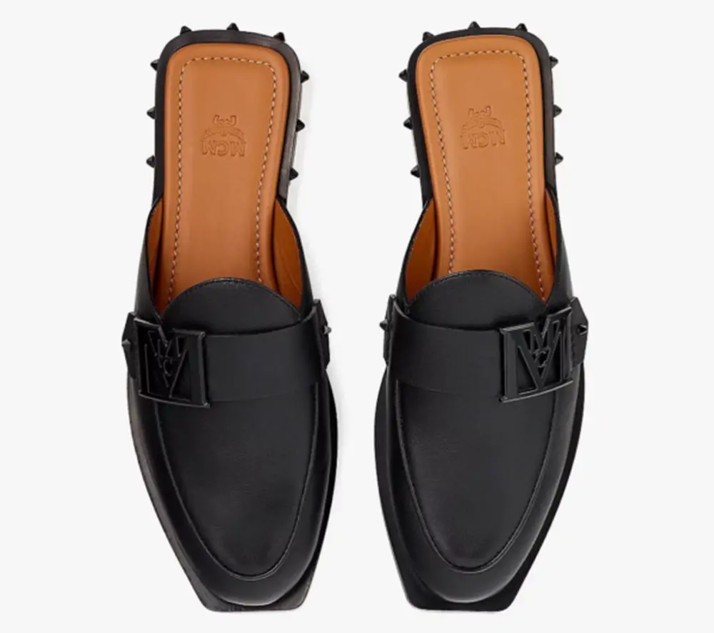 Alternative view of Giày MCM 39 IT Mena Mule Leather Black MESBALM02BK039