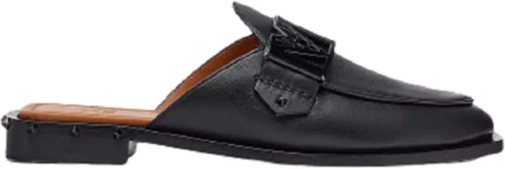 Giày MCM 39 IT Mena Mule Leather Black MESBALM02BK039