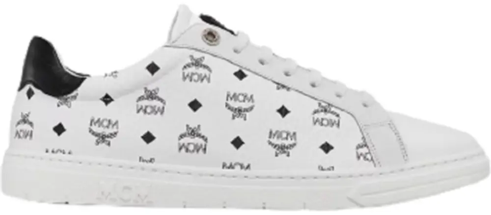 Giày MCM 36 IT Terrain Lo Sneakers White MESCSMM23WT036