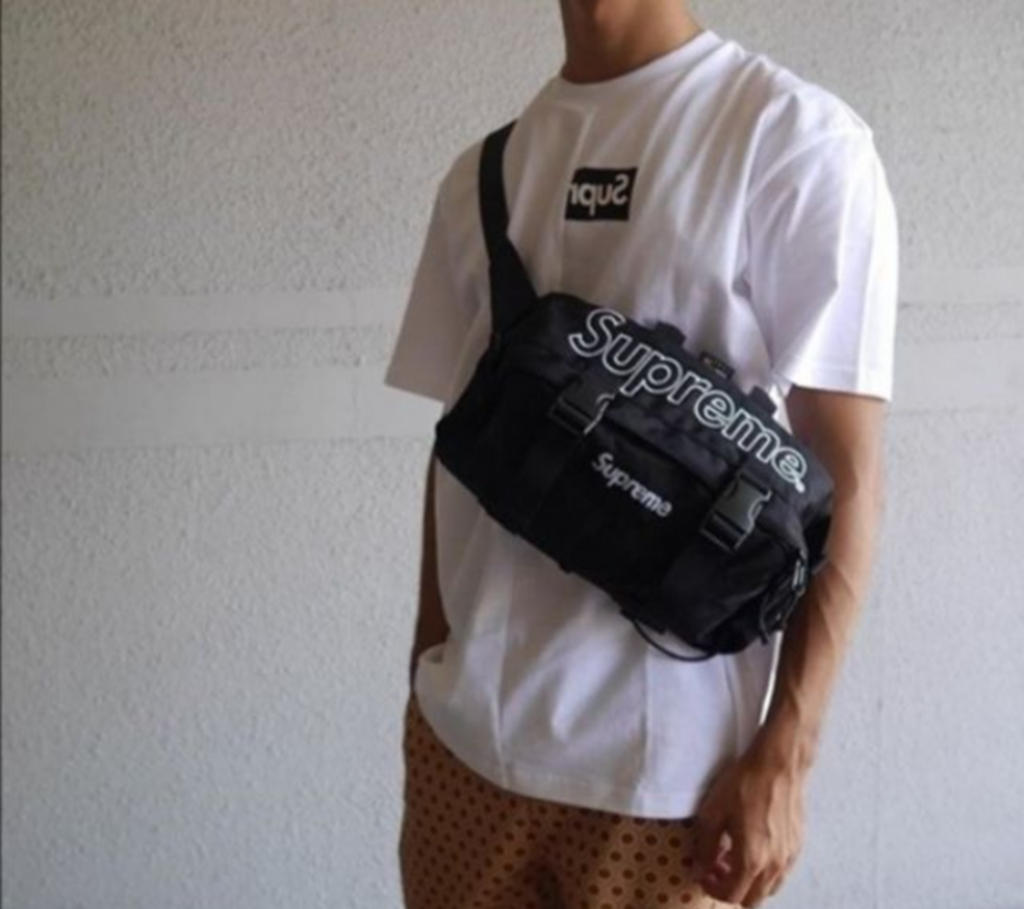 Túi Supreme Waist Bag FW19 Black SP-WBFW19BK - Ảnh 2