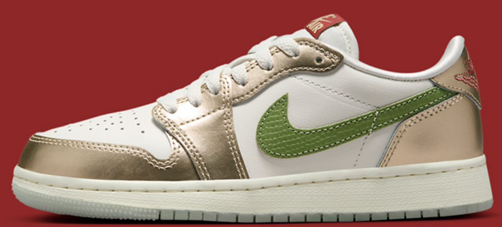 Giày Nike Air Jordan 1 Low GS ‘Year of the Dragon’ FQ6593-100 - Ảnh 2