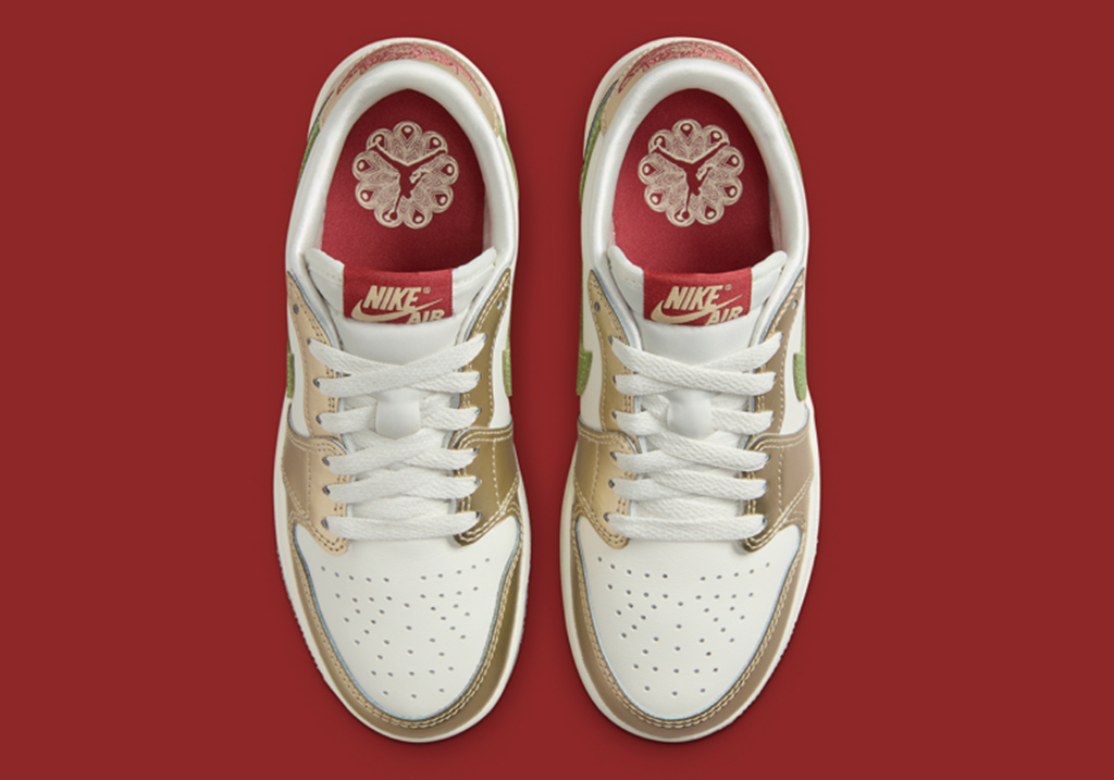 Giày Nike Air Jordan 1 Low GS ‘Year of the Dragon’ FQ6593-100 - Ảnh 4