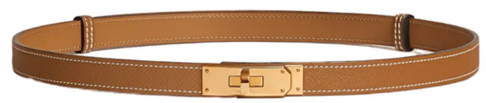 Thắt Lưng Hermes Kelly 18 Belts ‘Gold Brown’ H069853CC37