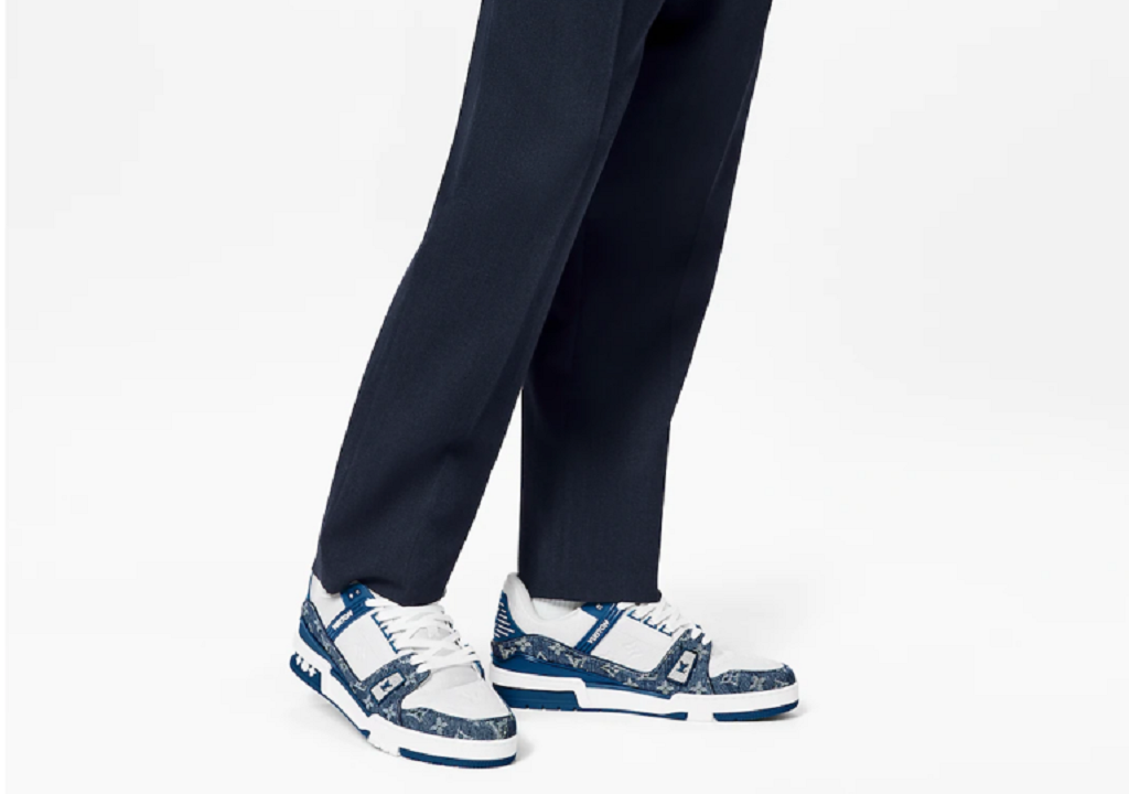 Giày Nam Louis Vuitton LV Trainer 'Denim Monogram' 1A7S53 - Ảnh 2