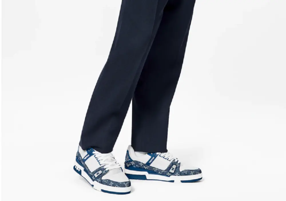 Alternative view of Giày Nam Louis Vuitton LV Trainer 'Denim Monogram' 1A7S53