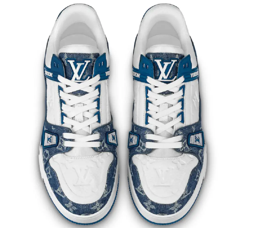 Giày Nam Louis Vuitton LV Trainer 'Denim Monogram' 1A7S53 - Ảnh 6