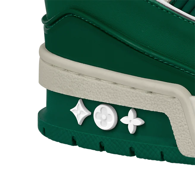 Giày Louis Vuitton LV Trainer Green White 1A9VNH - Ảnh 3