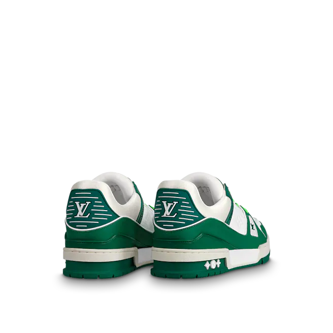 Giày Louis Vuitton LV Trainer Green White 1A9VNH - Ảnh 5
