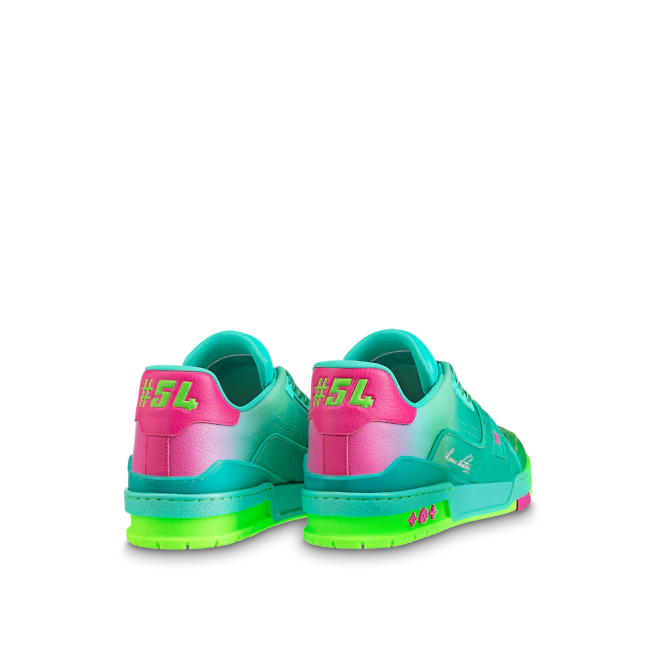 Giày Louis Vuitton Trainers “Green” 1A9TRS - Ảnh 5