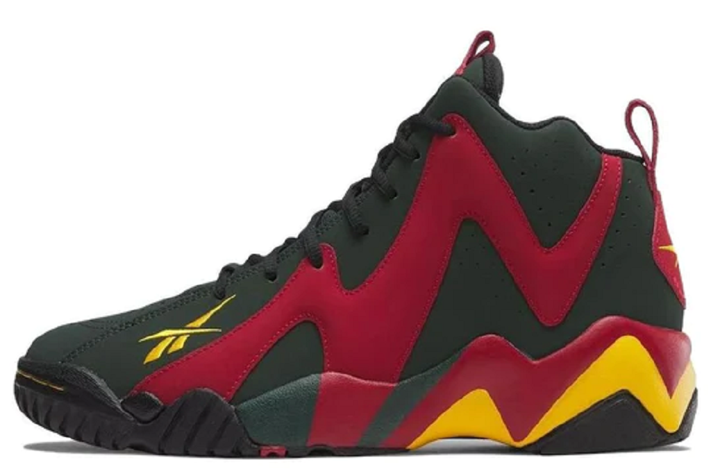 Giày Reebok Hurrikaze II 2 Shawn Kemp Kamikaze Olive Red 100033880 - Ảnh 3