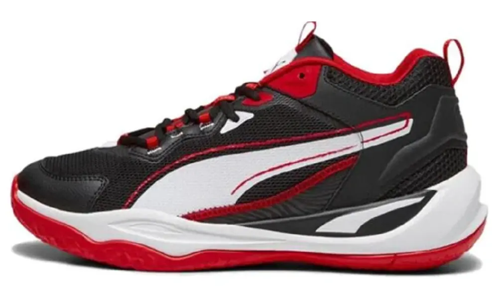 Giày Puma Playmaker 2023 Black/Puma White/For All Time Red 392330-01 - Ảnh 3