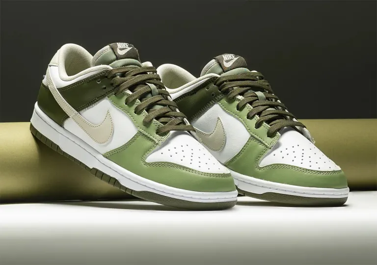 Giày Nike Dunk Low ‘Oil Green’ FN6882-100 - Ảnh 3