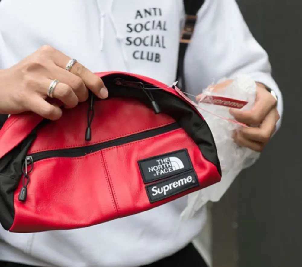 Túi Supreme The North Face Leather Roo II Lumbar Pack Red SP-TNFLRIILPRD - Ảnh 3