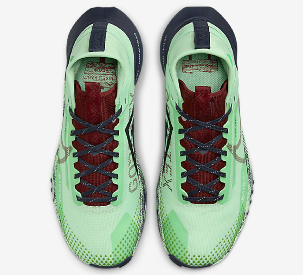 Giày Nike React Pegasus Trail 4 GORE-TEX 'Vapor Green Dark Thunder Blue' DJ7929 303 - Ảnh 2