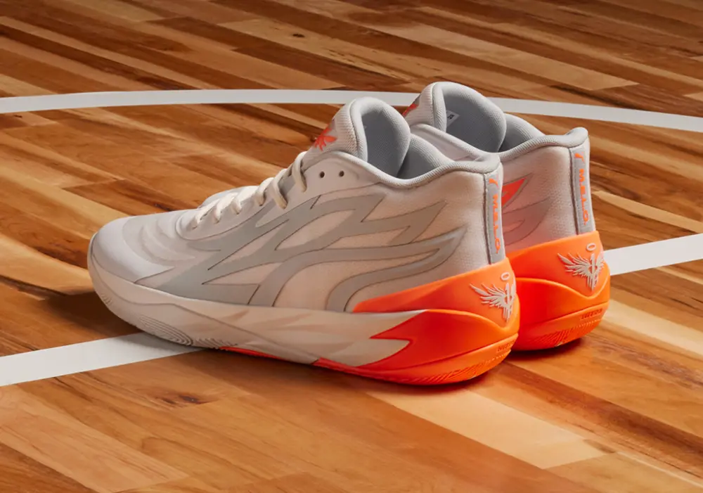 Giày Puma MB.02 ‘Platinum Gray Ultra Orange’ 378288-02 - Ảnh 7