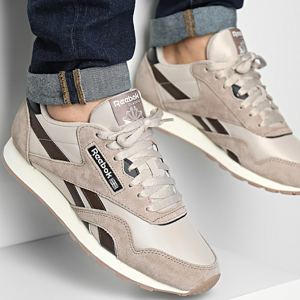 Giày Reebok Baskets Classic Nylon Modern Beige Dark 100069795 - Ảnh 3