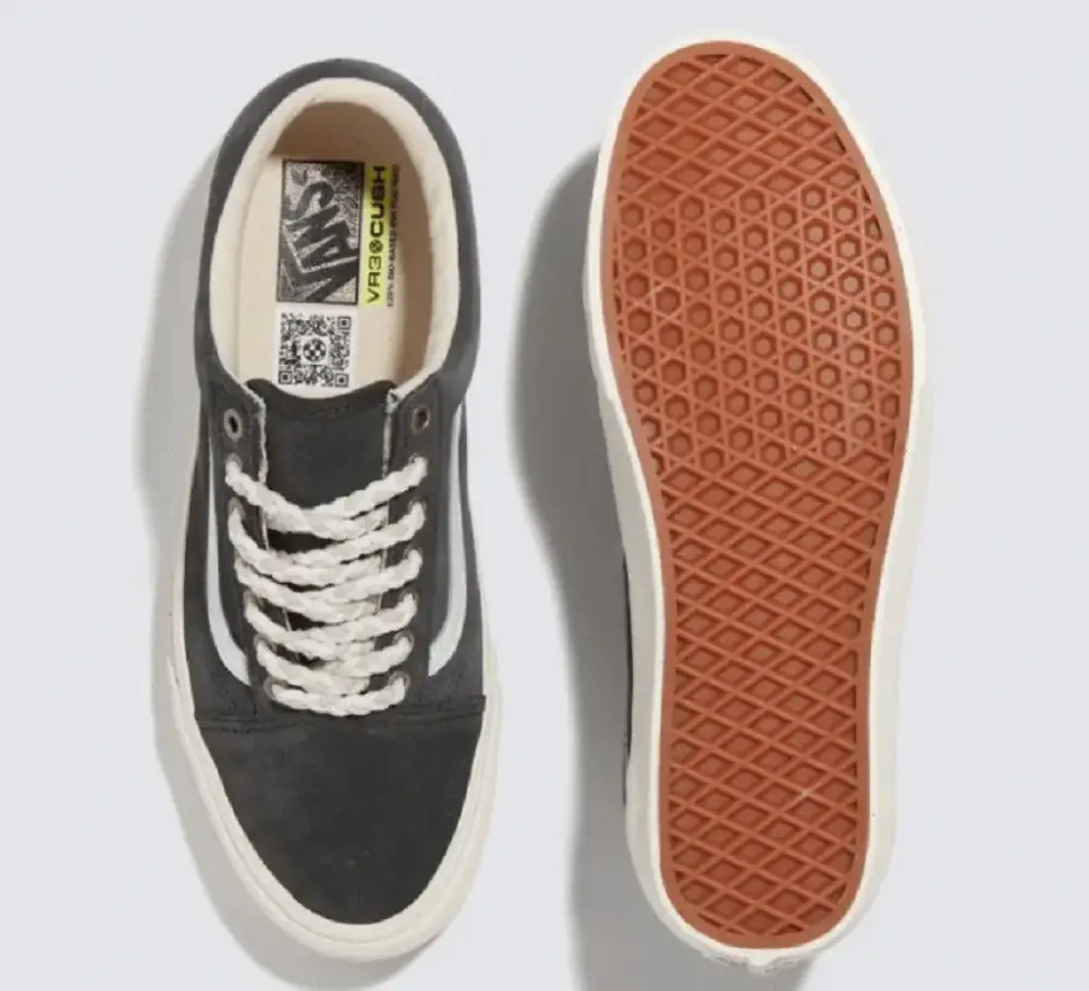 Giày Vans Braided Lace Old Skool VR3 Skate Black White VN0005UBBKP - Ảnh 4