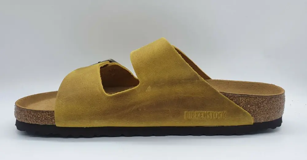 Alternative view of Dép Birkenstock Arizona FL WB Ochre Regular Fit 1019326