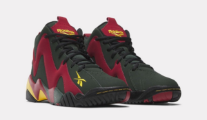Alternative view of Giày Reebok Hurrikaze II 2 Shawn Kemp Kamikaze Olive Red 100033880
