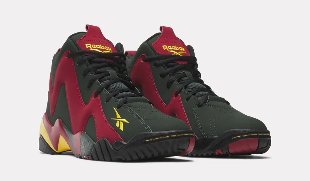 Alternative view of Giày Reebok Hurrikaze II 2 Shawn Kemp Kamikaze Olive Red 100033880