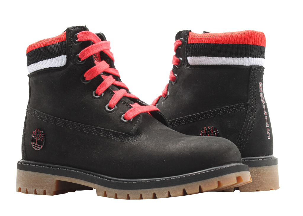 Giày Timberland 6" Premium Chicago Bulls Big Kids Tb0a1udg-001 Black Boots TB0A1UDG-001 - Ảnh 2
