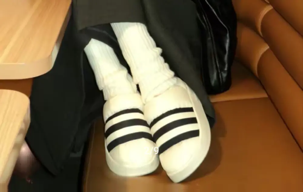 Giày Adidas Puffylette ‘Off White Black’ GY1593 - Ảnh 3