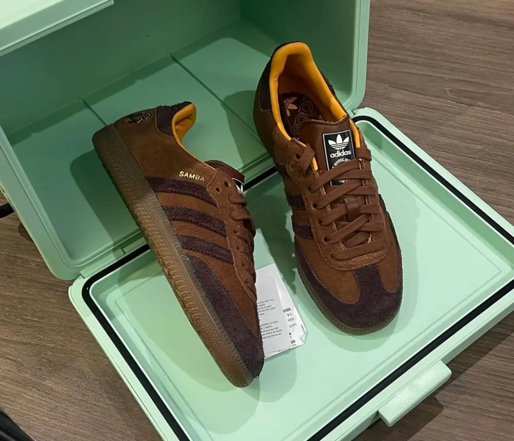Giày Adidas Samba OG 'Talchum Pack - Preloved Brown' IG8906 - Ảnh 3