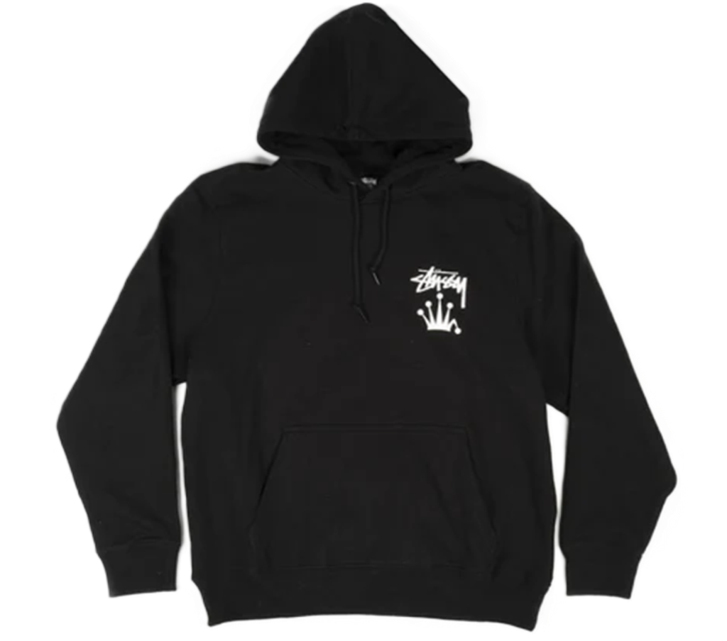 Áo Stussy Classic Crown Patten Printed Hooded Sweashirt 'Black'