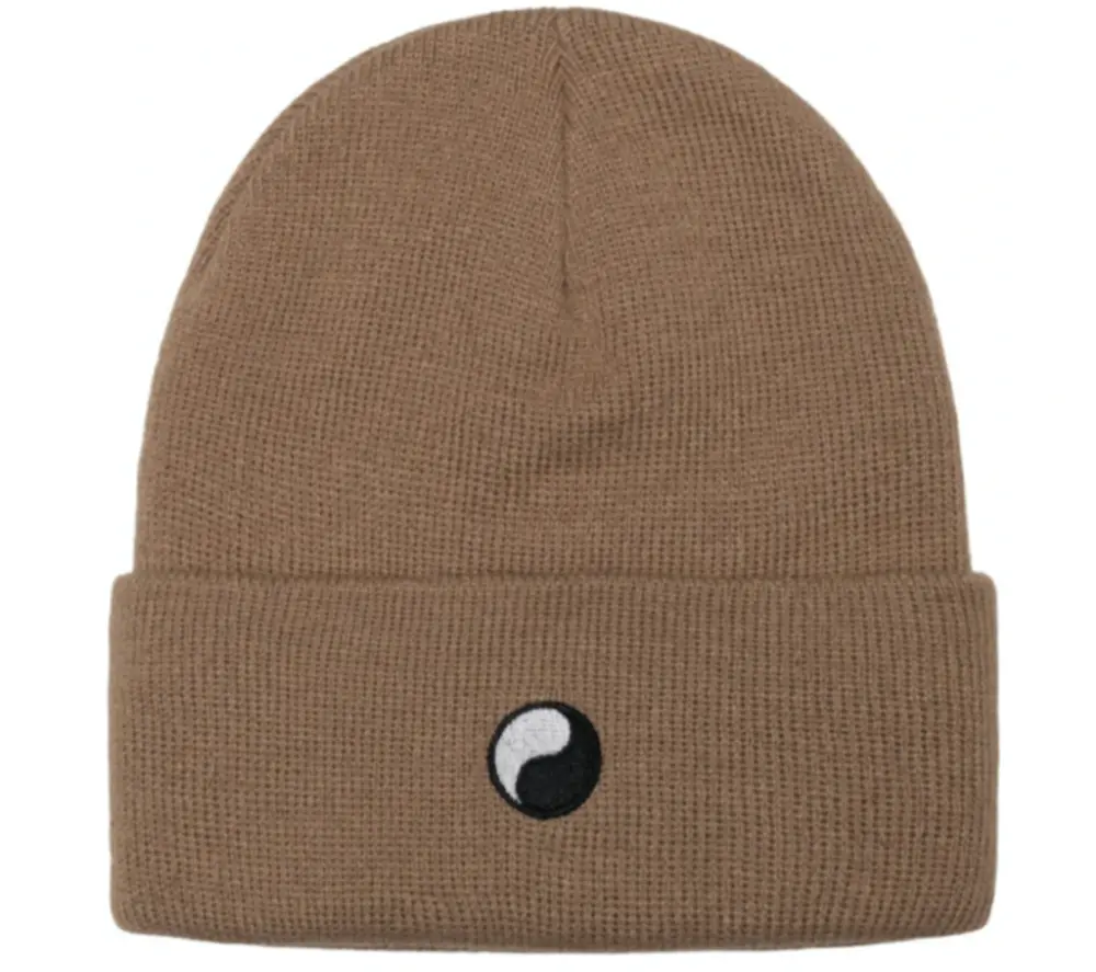Mũ Stussy x Our Legacy Work Shop Yin Yang Beanie ‘Sandstone’
