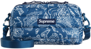 Túi Supreme Puffer Side Bag ‘Blue Paisley’