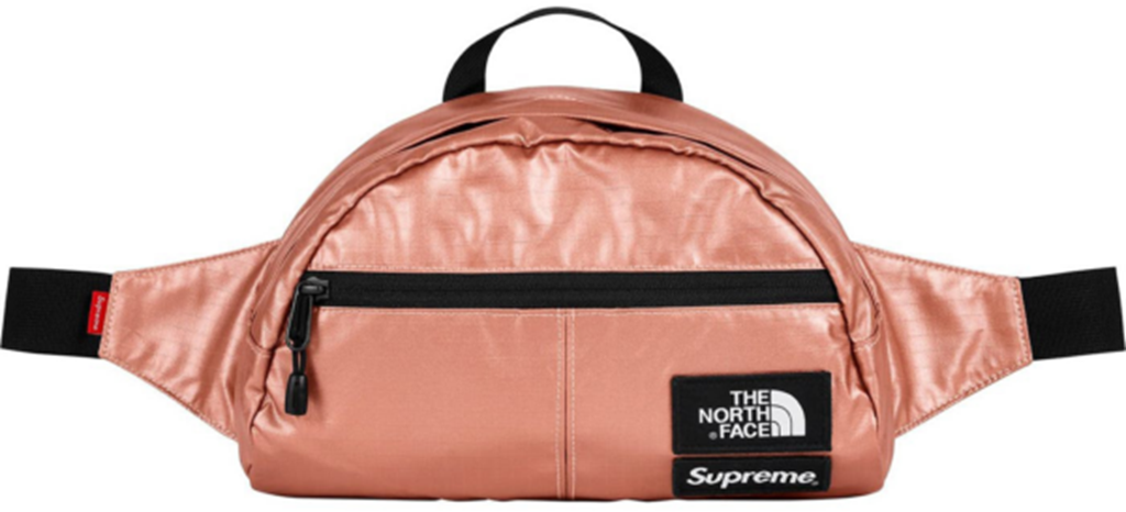 Túi Supreme The North Face Metallic Roo II Lumbar Pack Rose Gold SP-TNFMRIILPRGD - Ảnh 2