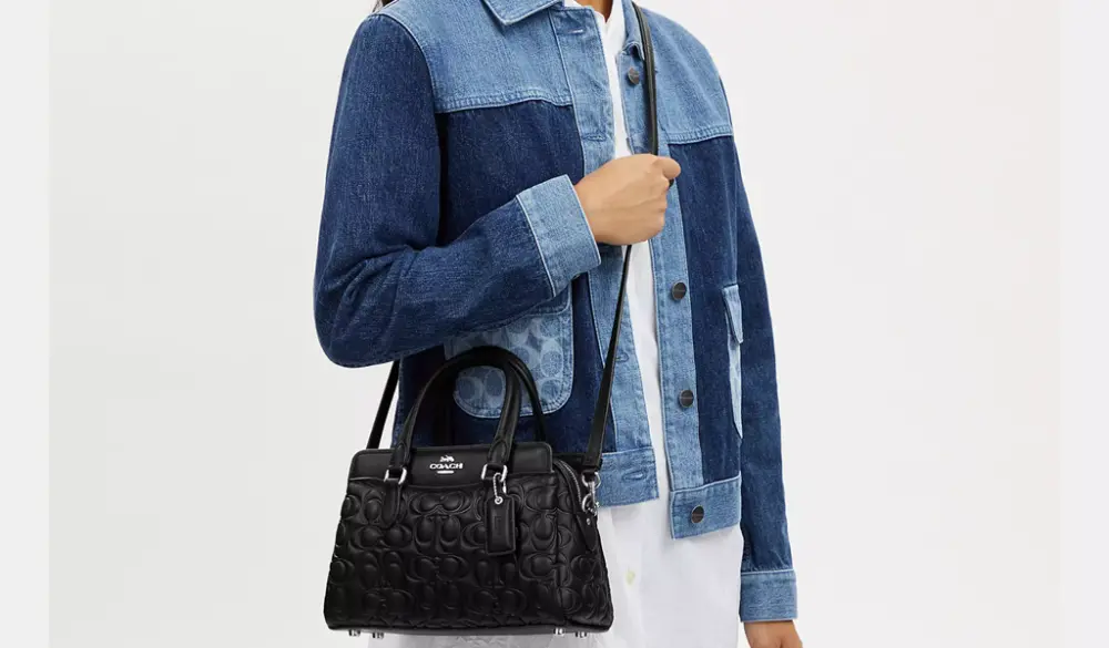 Túi Coach Mini Darcie Carryall Signature 'Black' CM050-SVDTV - Ảnh 3