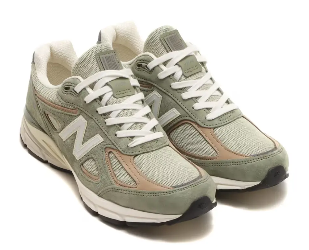 Giày New Balance 990v4 Made in USA Olive U990GT4 - Ảnh 3