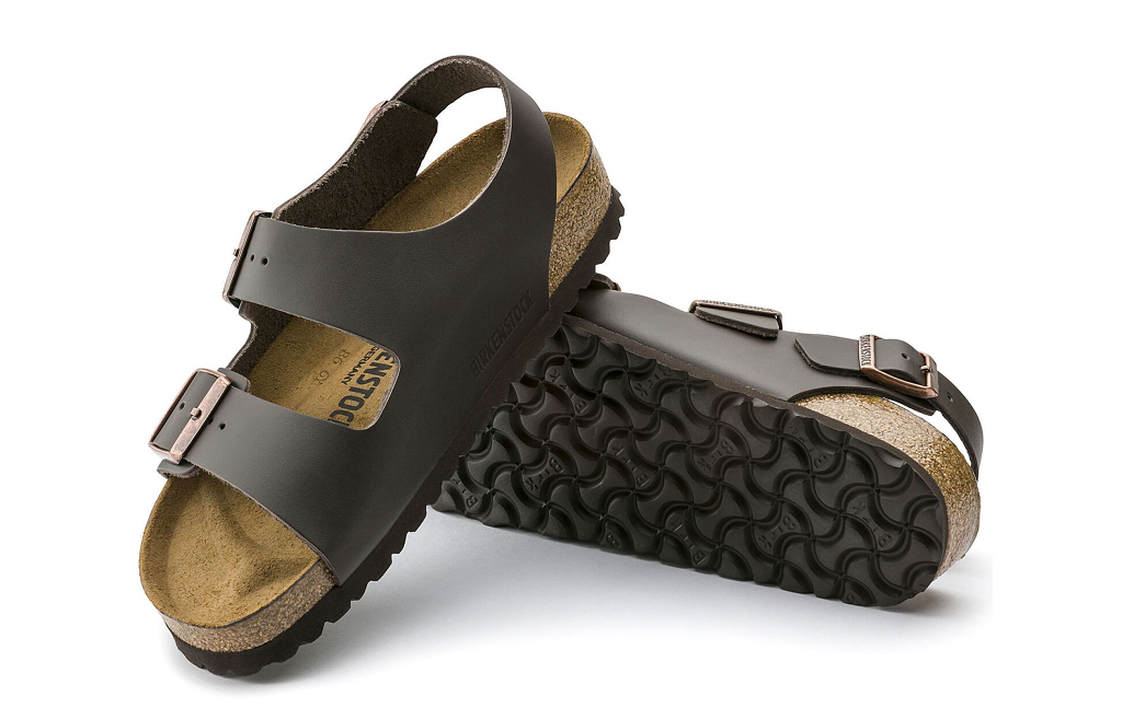 Dép Birkenstock Milano Natural Leather (Narrow) 0034103 - Ảnh 4