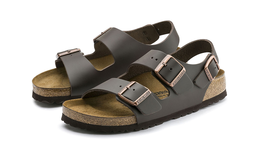 Dép Birkenstock Milano Natural Leather (Narrow) 0034103 - Ảnh 3