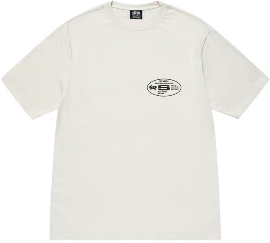 Áo Stussy FW23 OVAL CORP 'White'
