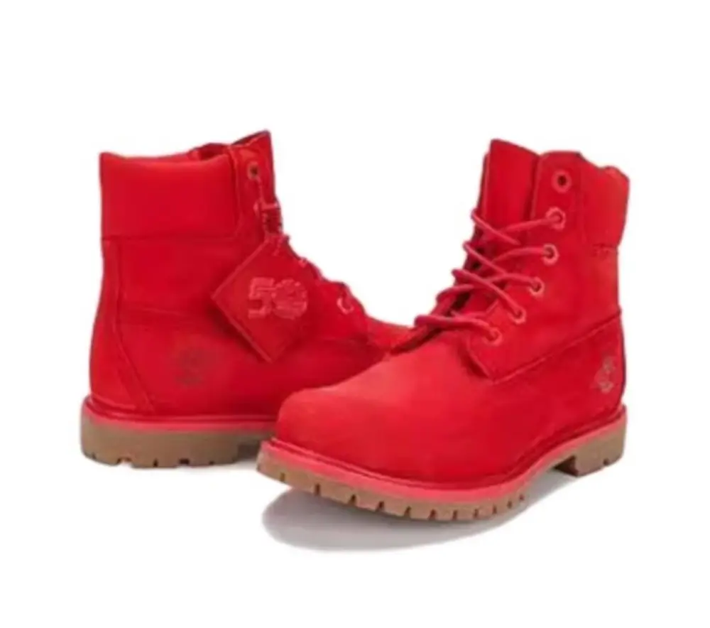 Giày Timberland Leather Outdoor Boots 'Red' A2R6B - Ảnh 4
