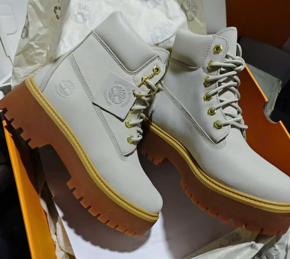 Alternative view of Giày Timberland Round Head Lace-Up Beige A6AWZW