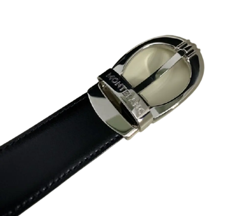Thắt lưng Montblanc Classic Reversible Leather Belt 106148 - Ảnh 3
