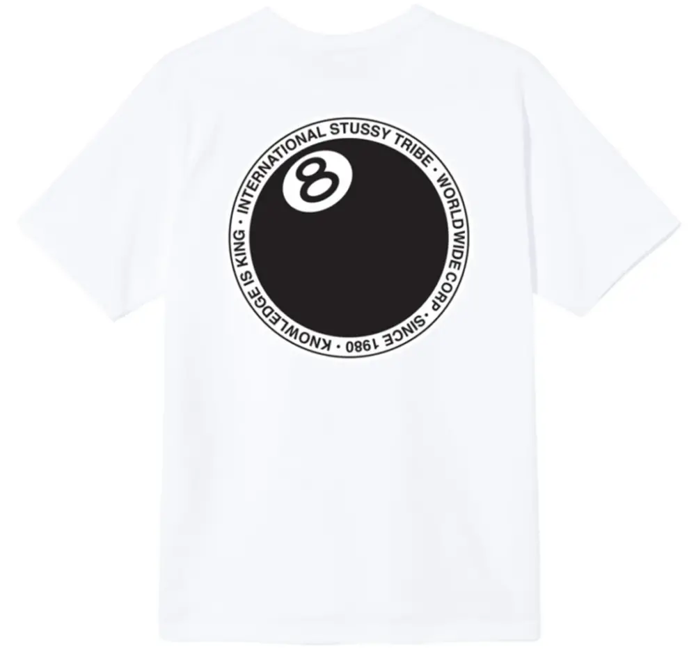Alternative view of Áo Stussy 8 Ball Dot Tee White