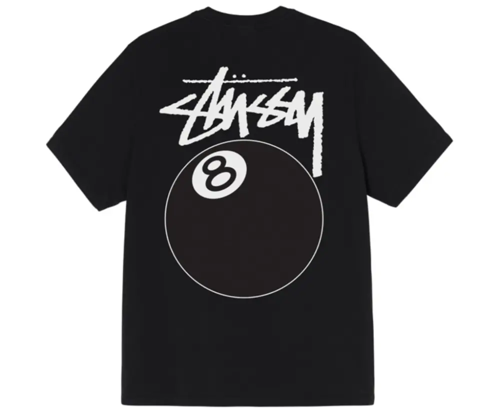 Alternative view of Áo Stussy 8 Ball Pigment Dyed Tee Black