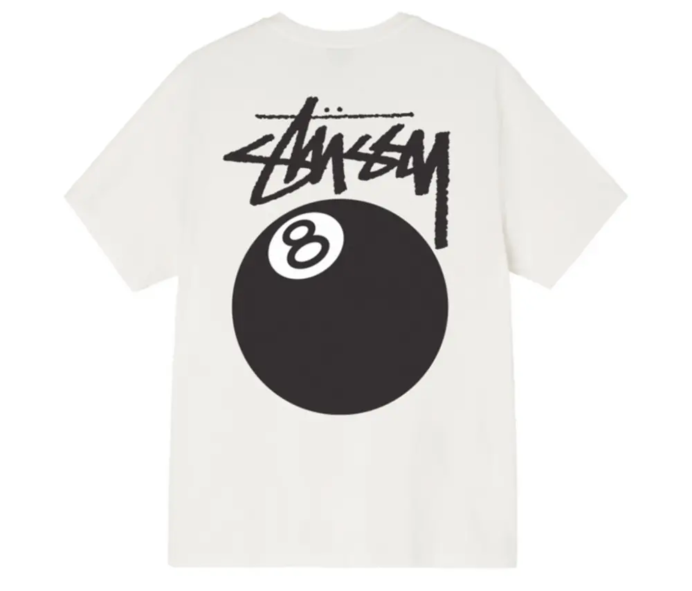 Alternative view of Áo Stussy 8 Ball Pigment Dyed Tee Cream