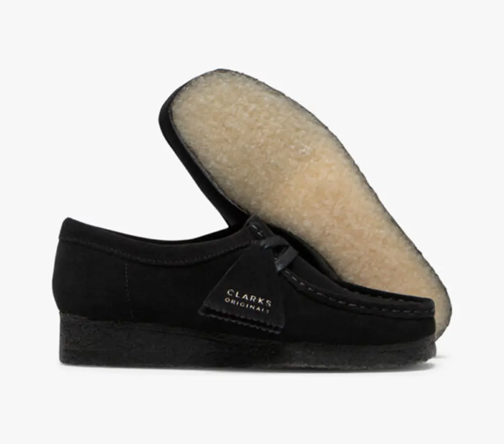 Giày Clarks Wallabee ‘Black Suede’ 261-55519 - Ảnh 4