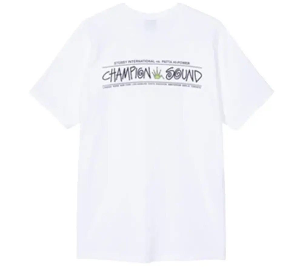 Áo Stussy Champion Sound Tee ‘White’ - Ảnh 3