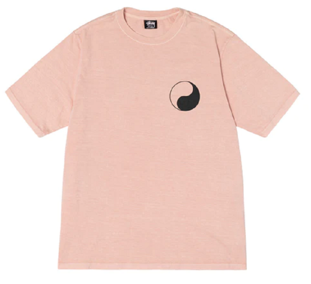 Áo Stussy x Our Legacy Work Shop Yin Yang Pigment Dyed Tee ‘Blush’