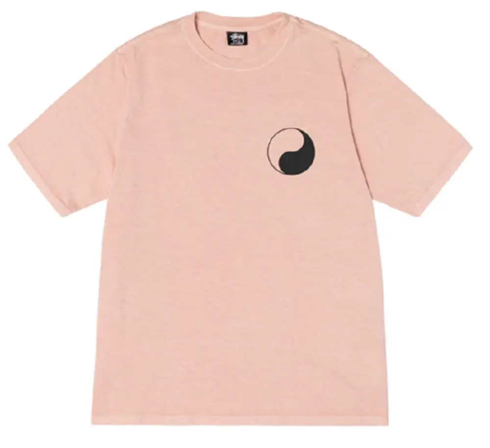 Áo Stussy x Our Legacy Work Shop Yin Yang Pigment Dyed Tee ‘Blush’